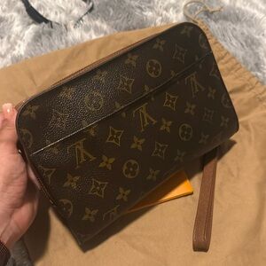 LOUIS VUITTON Monogram Orsay Clutch Bag M51790 LV Auth 78881